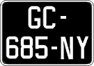 French license plate, SIV (oldtimers)