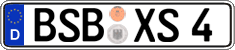 German license plate, Regular plates