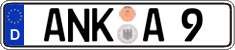 German license plate, Regular plates