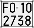 License plate of Italy, Motorcycles (1927 year series)