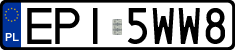 License plates of Poland, Regular car plates