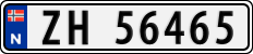 License plate of Norway, Cars