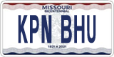 Missouri, Vanity Plates