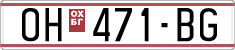 License plate of North Macedonia, Regular plates (1993)