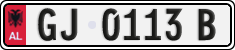 License plate of Albania, Cars (1993)