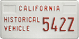 California, Historical (H/V XXXX)