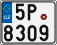 License plate of the Czech Republic, Motorcycles (2001)