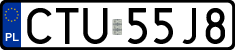 License plates of Poland, Regular car plates