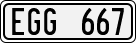 License plate of Sweden, Regular plates