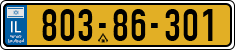 License plate of Israel, Regular plates