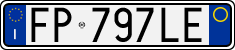 License plate of Italy, Cars (1994 year series)