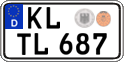 German license plate, Regular plates
