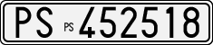 License plate of Italy, Cars (1927 year series)