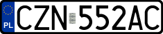 License plates of Poland, Regular car plates