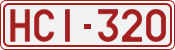 License plate of Belgium, 1951 year system