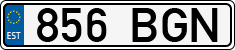 License plate of Estonia, Regular car plates