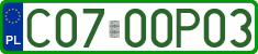 License plates of Poland, Professional plates