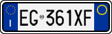 License plate of Italy, Cars (1994 year series)