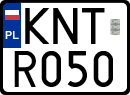 License plates of Poland, Special vehicles and motorcycles