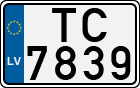 License plate of Latvia, Motorcycles
