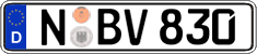 German license plate, Regular plates
