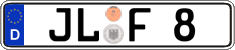 German license plate, Regular plates