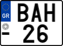 License plate of Greece, Motorcycles