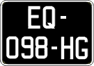 French license plate, SIV (oldtimers)