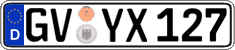 German license plate, Regular plates