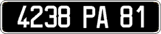 French license plate, FNI