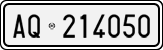 License plate of Italy, Cars (1927 year series)