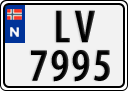 License plate of Norway, Trailers, motorcycles, special vehicles