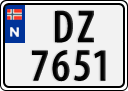 License plate of Norway, Trailers, motorcycles, special vehicles
