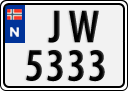 License plate of Norway, Trailers, motorcycles, special vehicles