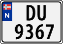 License plate of Norway, Trailers, motorcycles, special vehicles