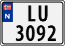 License plate of Norway, Trailers, motorcycles, special vehicles