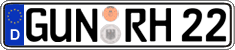 German license plate, Regular plates