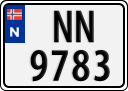 License plate of Norway, Trailers, motorcycles, special vehicles