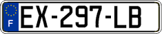 French license plate, SIV (ordinary)