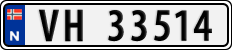 License plate of Norway, Cars