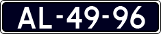 License plate of the Netherlands, Imported oldtimers (cars)