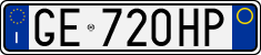 License plate of Italy, Cars (1994 year series)