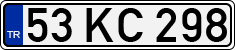 License plate of Turkey, Regular plates