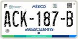 Aguascalientes, Cars (AAA-000-A)