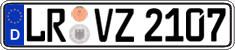 German license plate, Regular plates