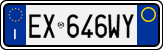 License plate of Italy, Cars (1994 year series)