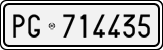 License plate of Italy, Cars (1927 year series)