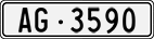License plate of Switzerland, Cars