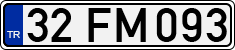 License plate of Turkey, Regular plates