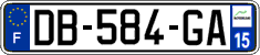French license plate, SIV (ordinary)